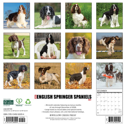 Willow Creek Engelse Springer Spaniel Kalender 2027