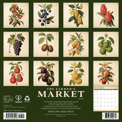 Willow Creek Farmers Market Kalender 2027