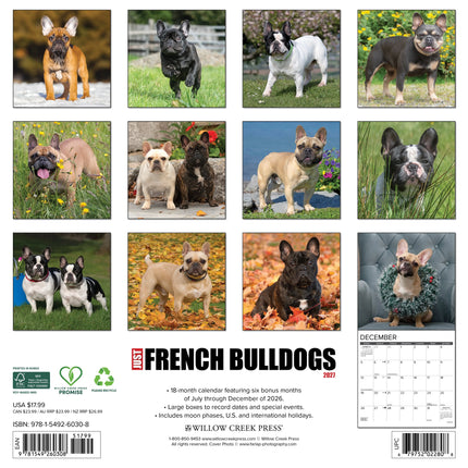 Willow Creek Franse Bulldog Kalender 2027