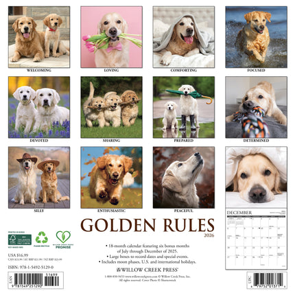 Willow Creek Golden Rules Kalender 2026
