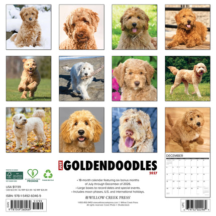 Willow Creek Goldendoodle Kalender 2026