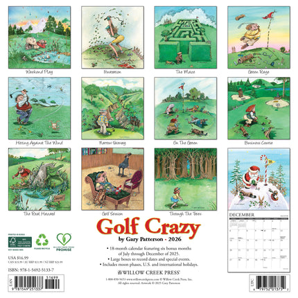 Willow Creek Golf Crazy Kalender 2026