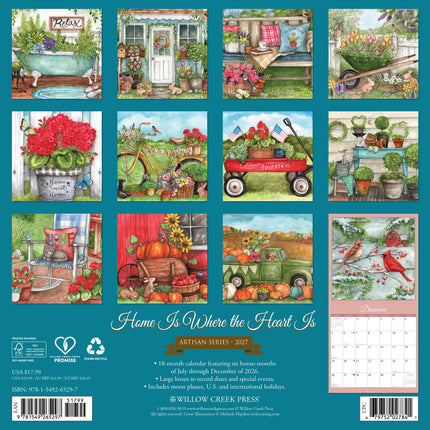 Willow Creek Home Is Where the Heart Is — Artisan Series Kalender 2027