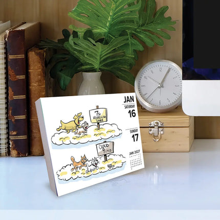 Willow Creek Honden Cartoon Scheurkalender 2027 Boxed