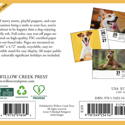 Willow Creek Honden  Scheurkalender 2026 Boxed