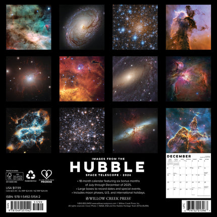 Willow Creek Hubble Telescoop Beelden Kalender 2026