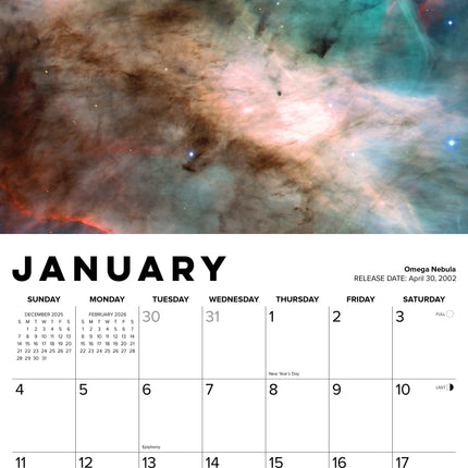 Willow Creek Hubble Telescoop Beelden Kalender 2026