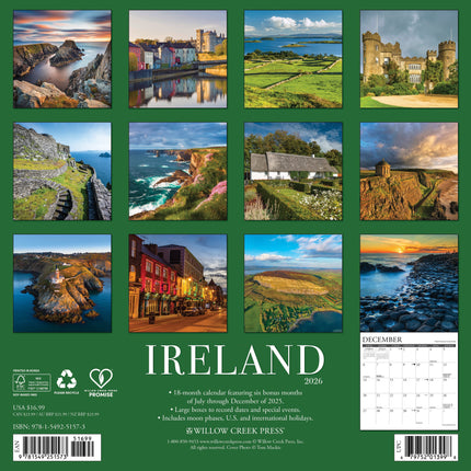 Willow Creek Ierland Kalender 2026