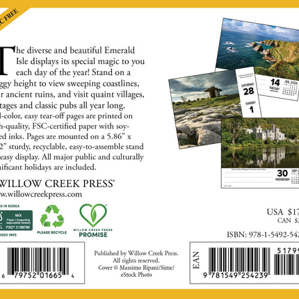 Willow Creek Ierland Scheurkalender 2026 Boxed