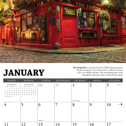Willow Creek Ierse Pubs Kalender 2026