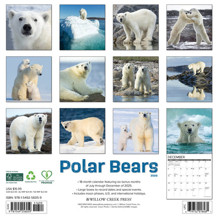 Willow Creek IJsberen Kalender 2026