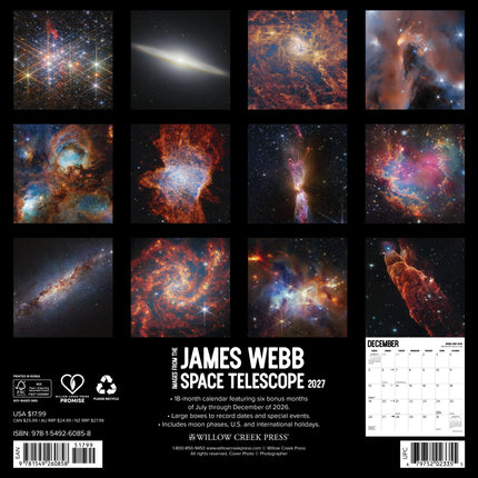 Willow Creek James Webb Space Telescope Kalender 2027