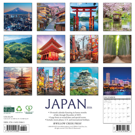 Willow Creek Japan Kalender 2026