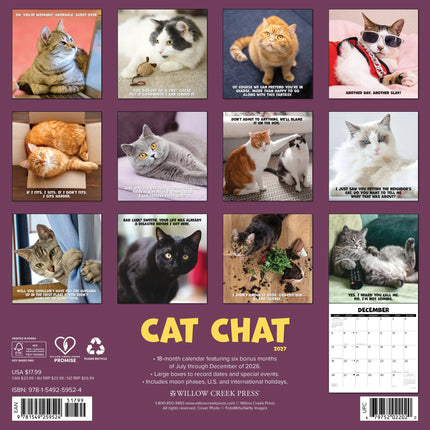 Willow Creek Katten Chat Kalender 2027