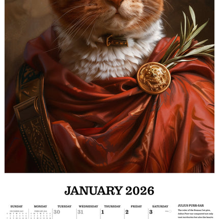 Willow Creek Katten in Hiss-tory Kalender 2026