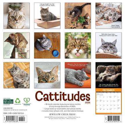 Willow Creek Kattitudes Kalender 2026