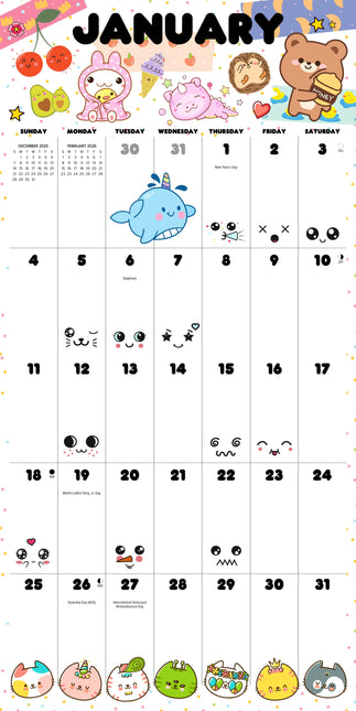 Willow Creek Kawaii Kalender 2026