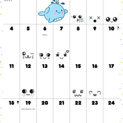 Willow Creek Kawaii Kalender 2027