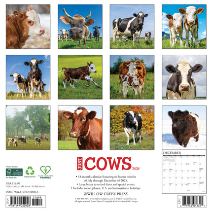 Willow Creek Koeien Kalender 2026