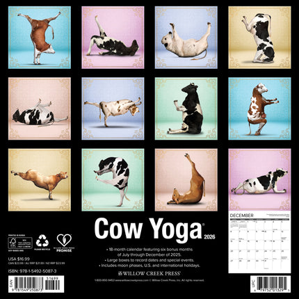 Willow Creek Koeien Yoga Kalender 2026