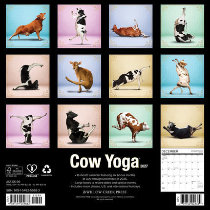 Willow Creek Koeien Yoga Kalender 2027