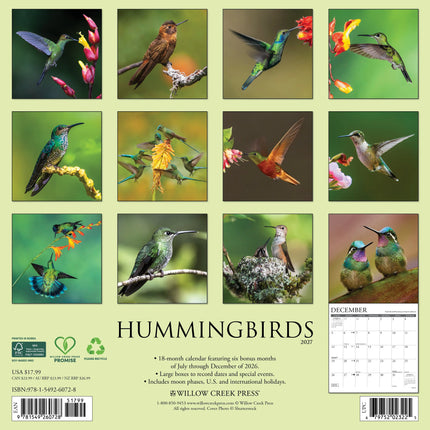 Willow Creek Kolibries Kalender 2027