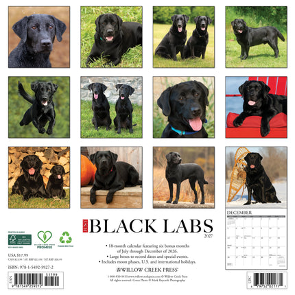 Willow Creek Labrador Retriever Kalender 2027