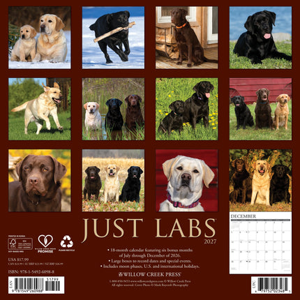 Willow Creek Labrador Retriever Mixed Kalender 2027