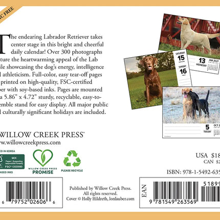 Willow Creek Labrador Retriever Scheurkalender 2027 Boxed