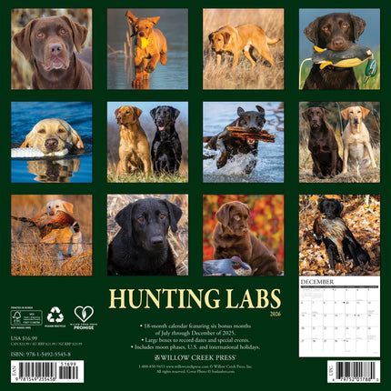 Willow Creek Labradors op Jacht Kalender 2026