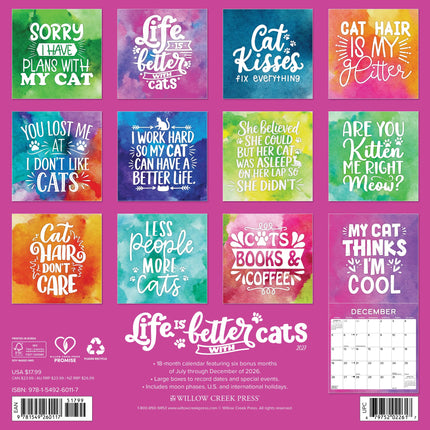Willow Creek Life is Better With Cats Kalender 2027