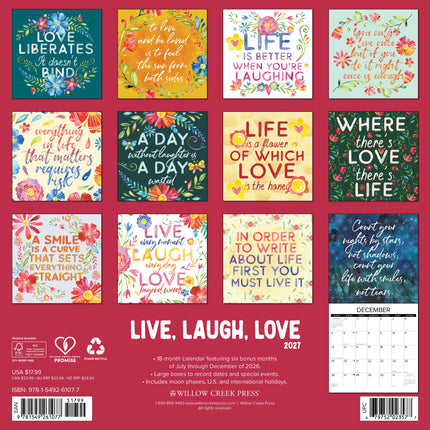 Willow Creek Live, Laugh, Love Kalender 2027