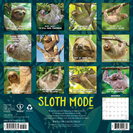 Willow Creek Luiaard Kalender 2027