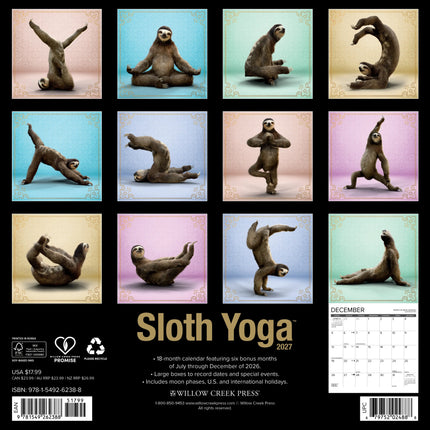 Willow Creek Luiaard Yoga Kalender 2027