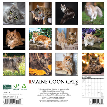 Willow Creek Maine Coon Kalender 2027