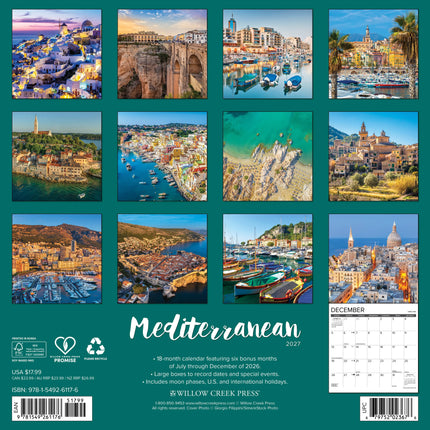 Willow Creek Middellandse Zee Kalender 2027