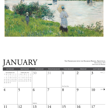 Willow Creek Monet Kalender 2026