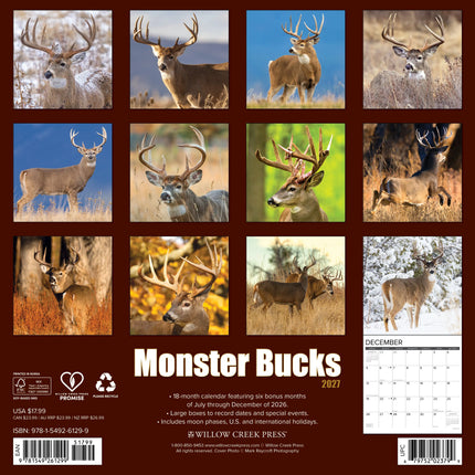 Willow Creek Monster Bucks Kalender 2027