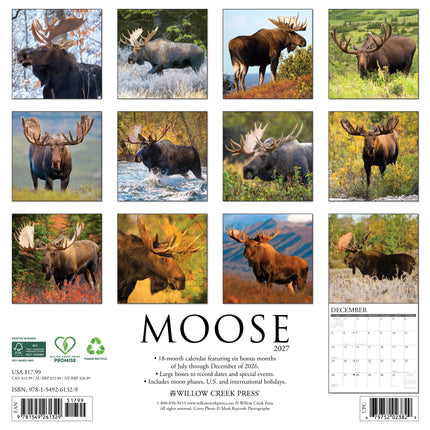 Willow Creek Moose Eland Kalender 2027