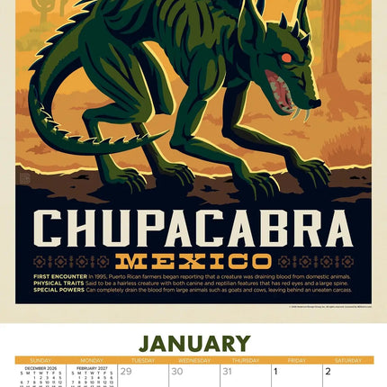 Willow Creek Mythical Creatures Kalender 2027