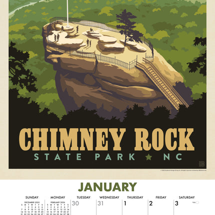 Willow Creek National Landmarks (ADG) Kalender 2026