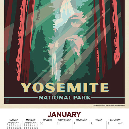 Willow Creek National Parks (ADG) Kalender 2026 Mini
