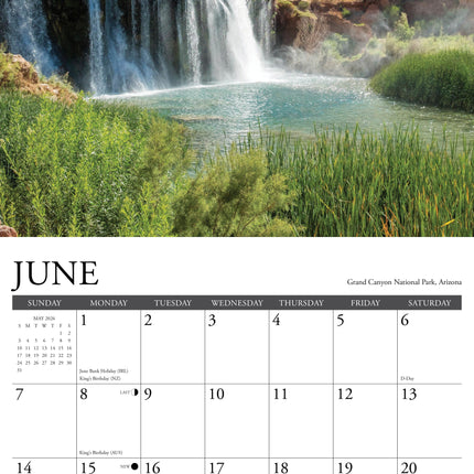 Willow Creek National Parks Kalender 2026