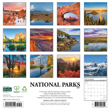 Willow Creek National Parks Kalender 2027