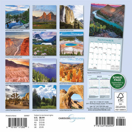 Willow Creek National Parks Mini Kalender 2026