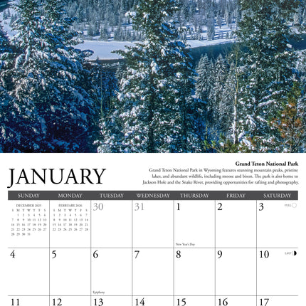 Willow Creek National Parks of the West Kalender 2026