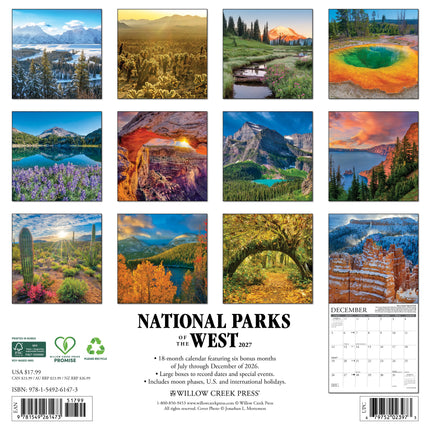 Willow Creek National Parks of the West Kalender 2027