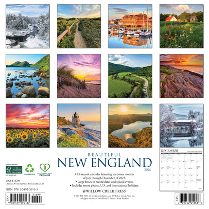 Willow Creek Nieuw Engeland Kalender 2026