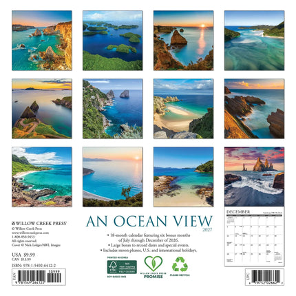 Willow Creek Oceaan Kalender 2027 Mini