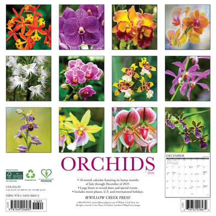Willow Creek Orchidee Kalender 2026